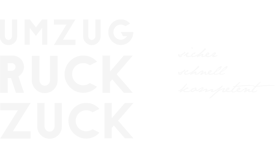 Umzug Ruck Zuck - Logo schnell - professionell - sicher